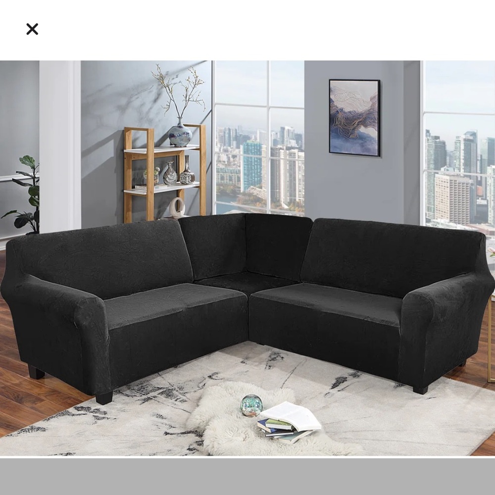 Elegant Black Furniture Cover